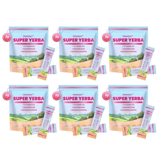 ✨[Official Store]✨ Glowrizon™ Fat Burning & Blood Sugar Support Super Yerba Mate Instant Tea Powder ( 💯🛡️ NIH-Recommended) | Raspberry Lemonade Flavor