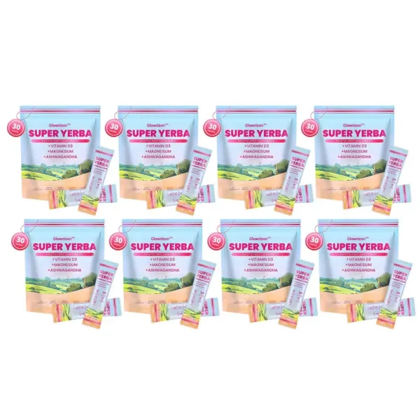 ✨[Official Store]✨ Glowrizon™ Fat Burning & Blood Sugar Support Super Yerba Mate Instant Tea Powder ( 💯🛡️ NIH-Recommended) | Raspberry Lemonade Flavor