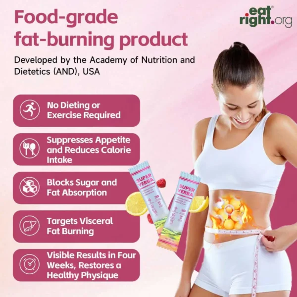 ✨[Official Store]✨ Glowrizon™ Fat Burning & Blood Sugar Support Super Yerba Mate Instant Tea Powder ( 💯🛡️ NIH-Recommended) | Raspberry Lemonade Flavor