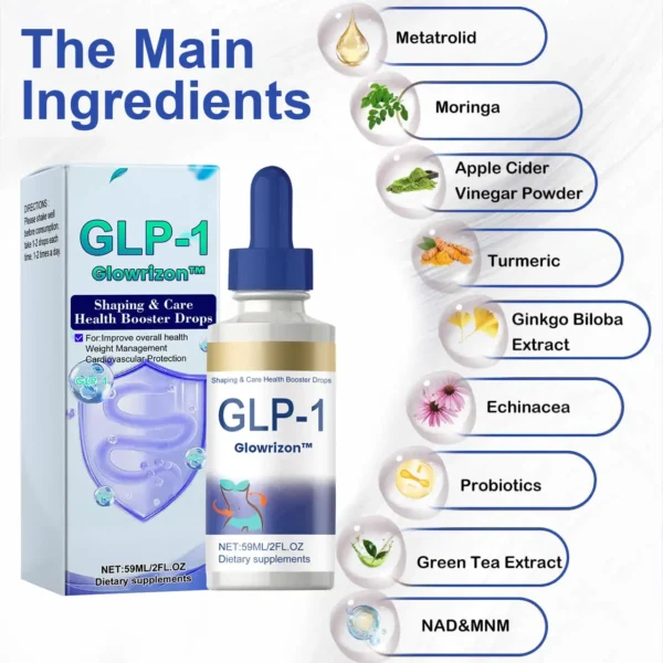 ✨[Official Store]✨ Glowrizon™GLP-1 Slimming & Health Boost Drops Food-grade fat burner Developed by The Obesity Society)